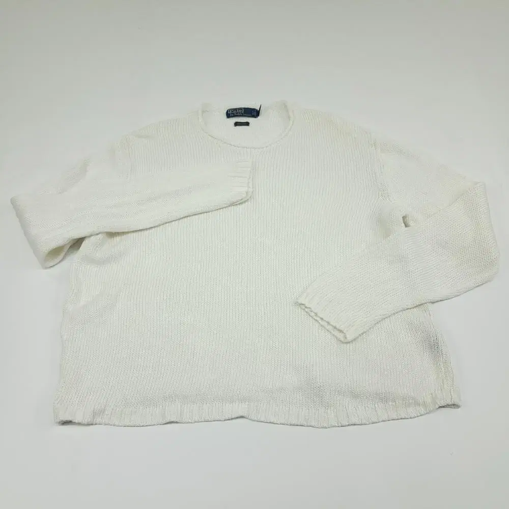 2XL 폴로 랄프로렌 스노우화이트 린넨 긴팔 니트 knit (CS143)