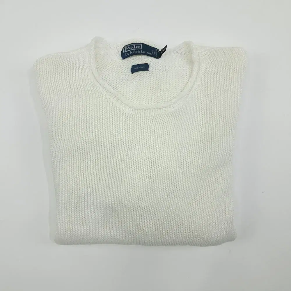 2XL 폴로 랄프로렌 스노우화이트 린넨 긴팔 니트 knit (CS143)