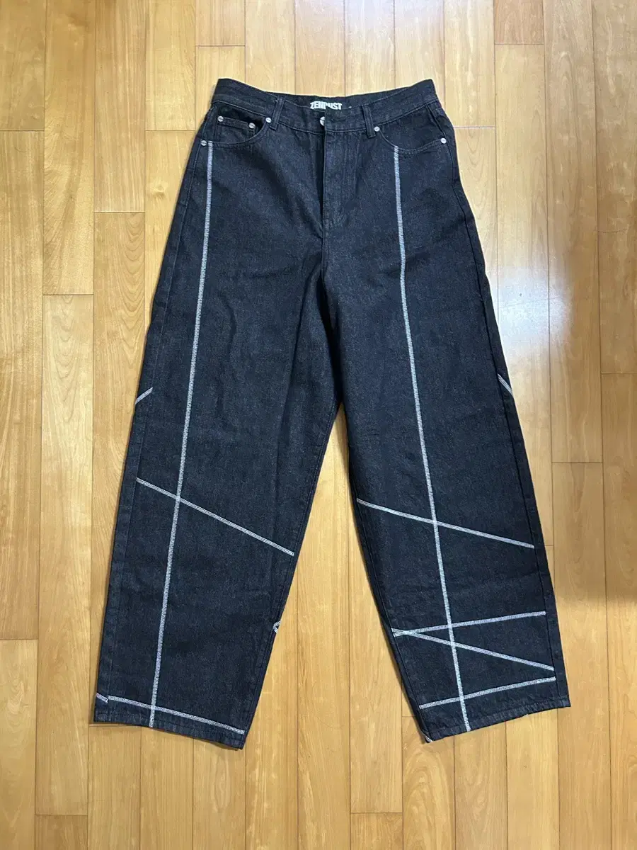 Zendust Essen Wide Denim Pants Black Size L