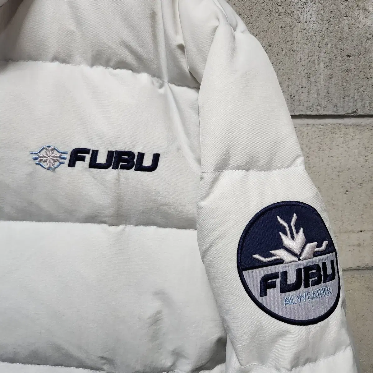 FUBU 후부 00s y2k 덕다운 숏 패딩 L~XL