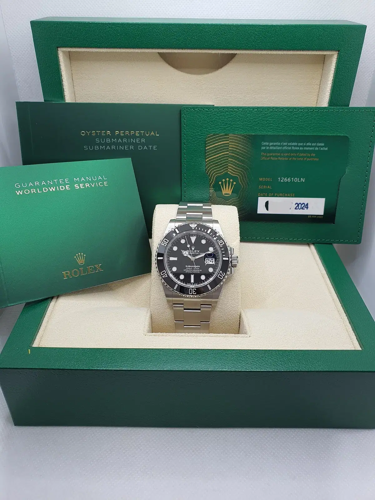 신품 ROLEX 24년 12월생 126610 서브마리너 데이트 풀셋