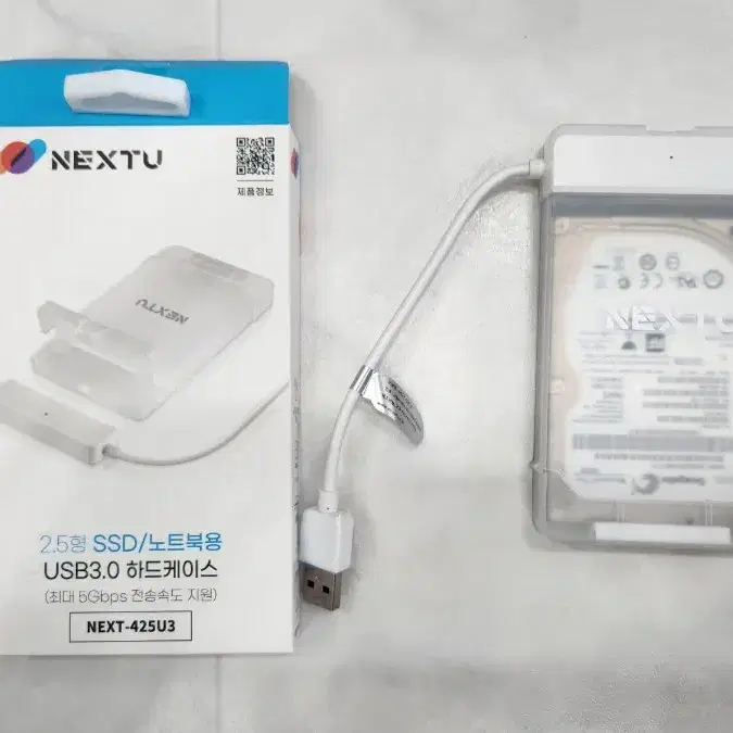 USB 3.1 640GB 외장 HDD, 신품케이스 사용