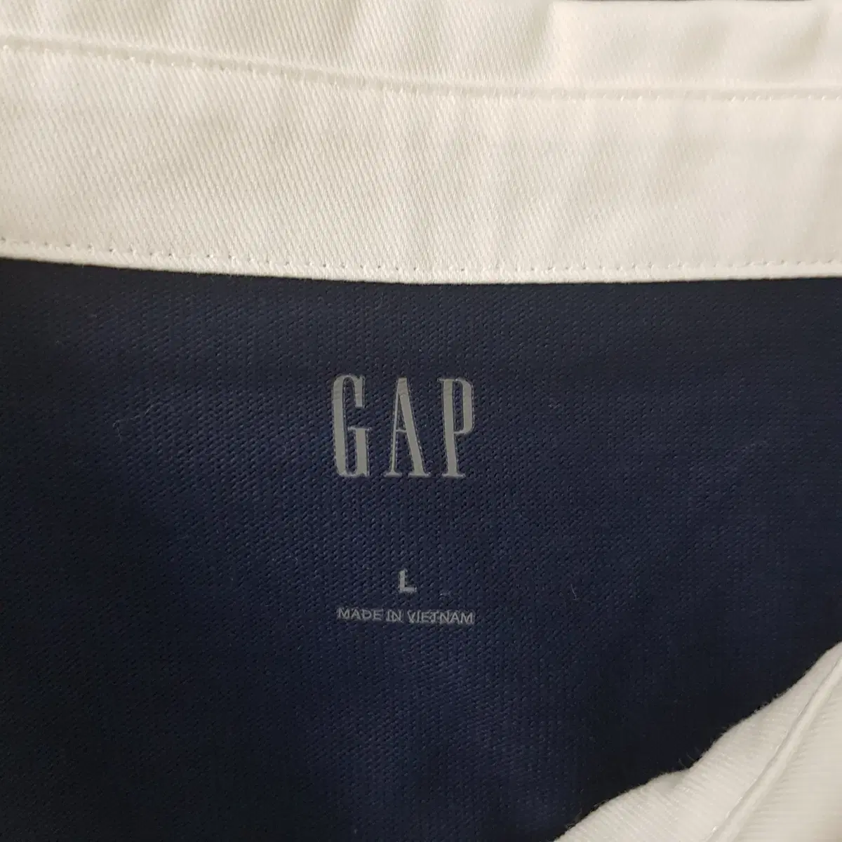 GAP 남성 카라 배색 셔츠 L 사이즈