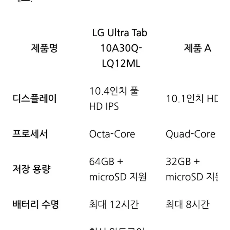 미개봉) LG 울트라 탭 태블릿 PC + 키보드 북커버