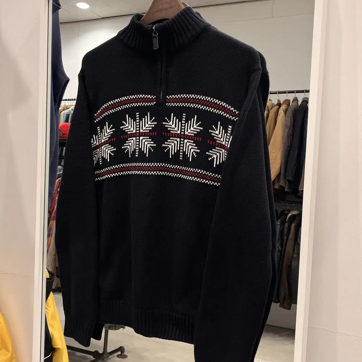 Chaps ralph lauren 챕스 랄프로렌 노르딕 하프 집업 니트