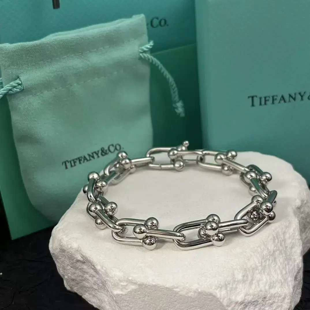 해외 구매Tiffany & Co.  쿠바 팔찌 18 센티