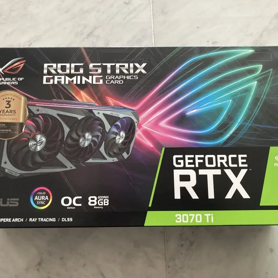 Asus rog strix Rtx3070ti 팝니다.