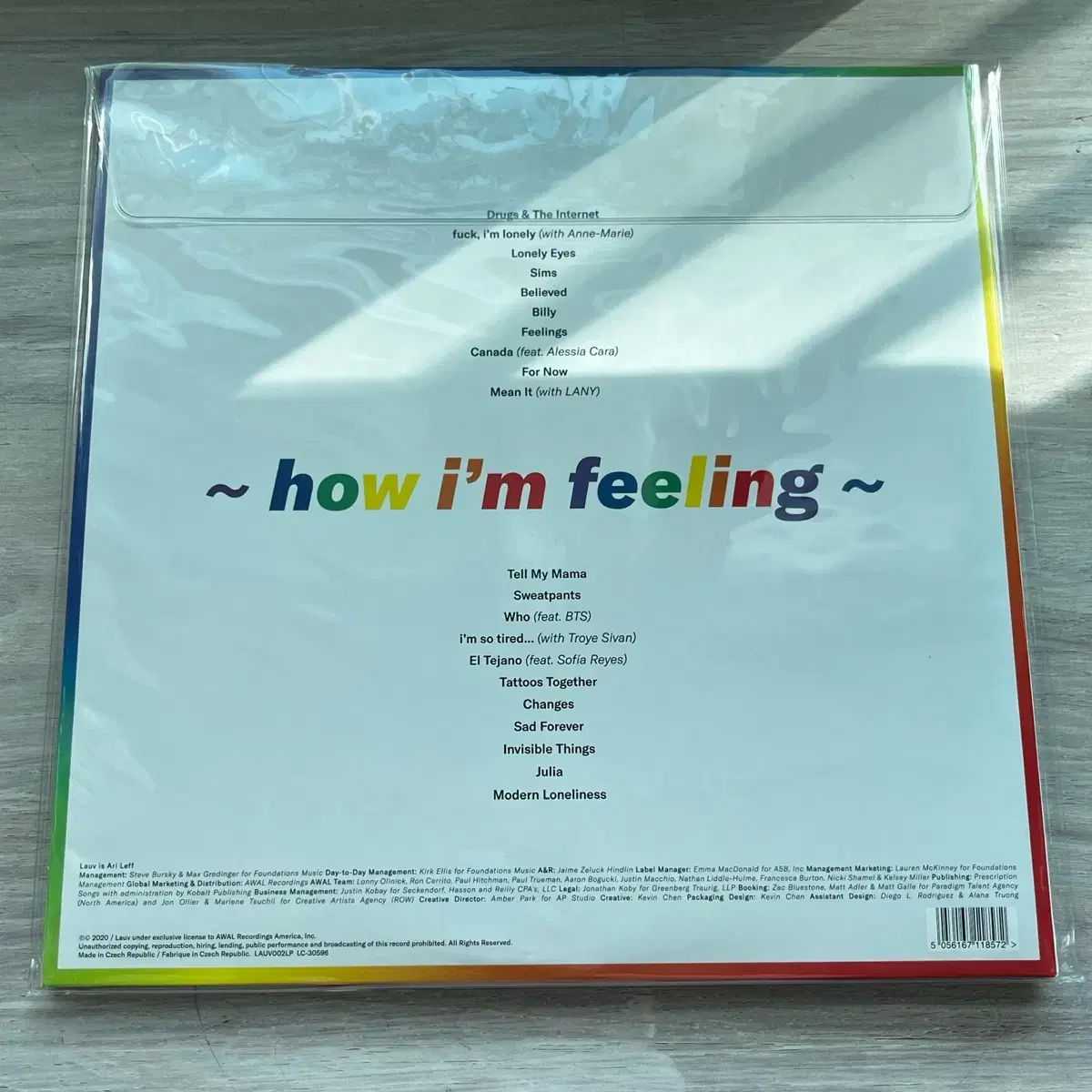 라우브 lauv LP how i'm feeling