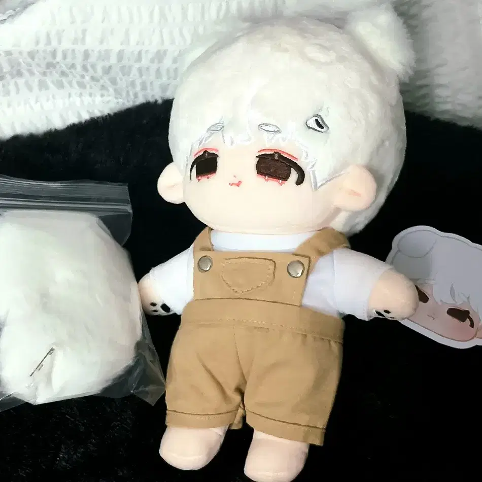 무속성 20cm 호빵 인형 떨깅 떨옷