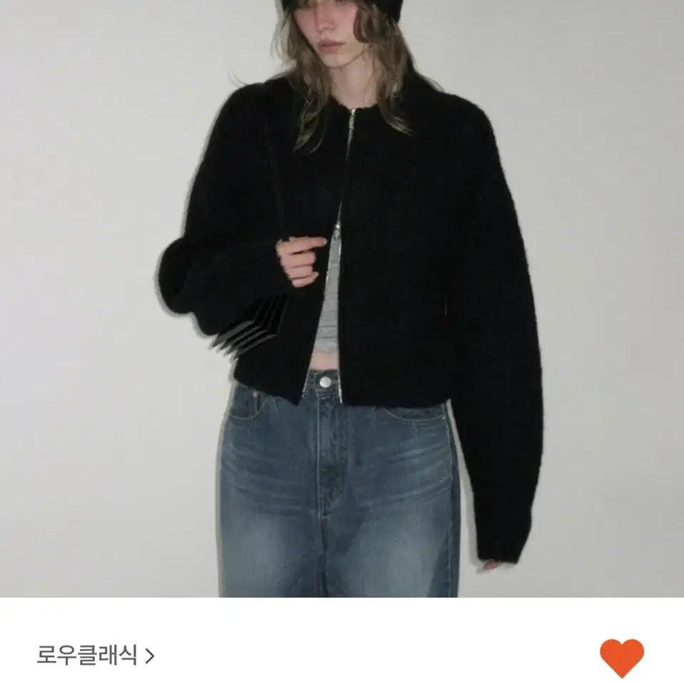 로우클래식 ALPACA ZIP-UP CARDIGAN