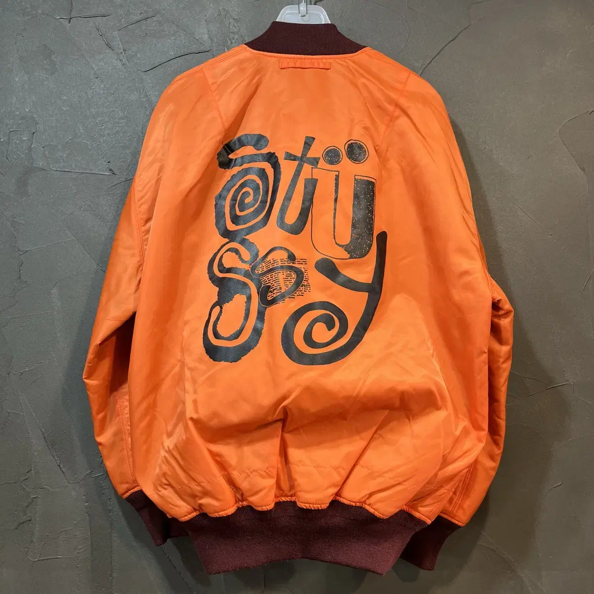 [S] STUSSY 스투시 리버시블 MA-1 자켓