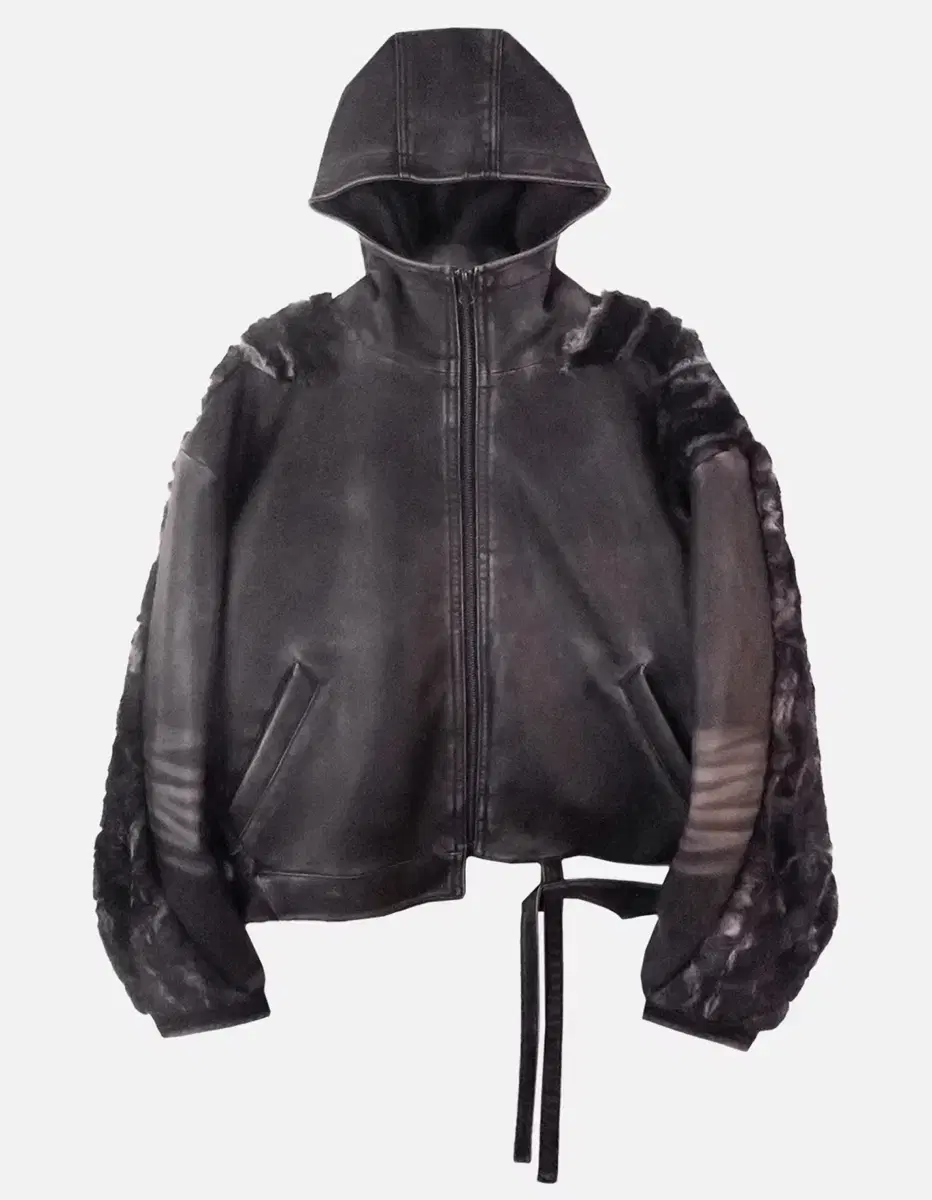 aesynctx 에이시넥틱스 SWAMP FAUX LEATHER JACKE