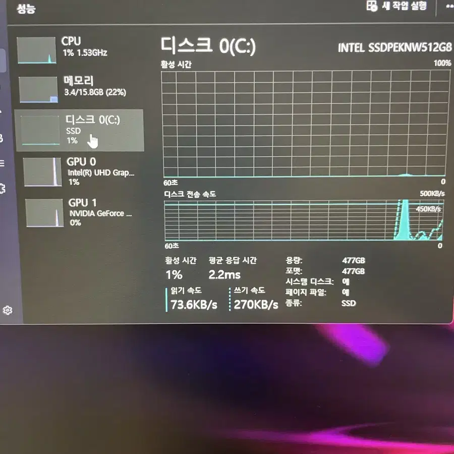 GTX1660ti 아수스 게이밍 노트북(17.3인치,144hz)