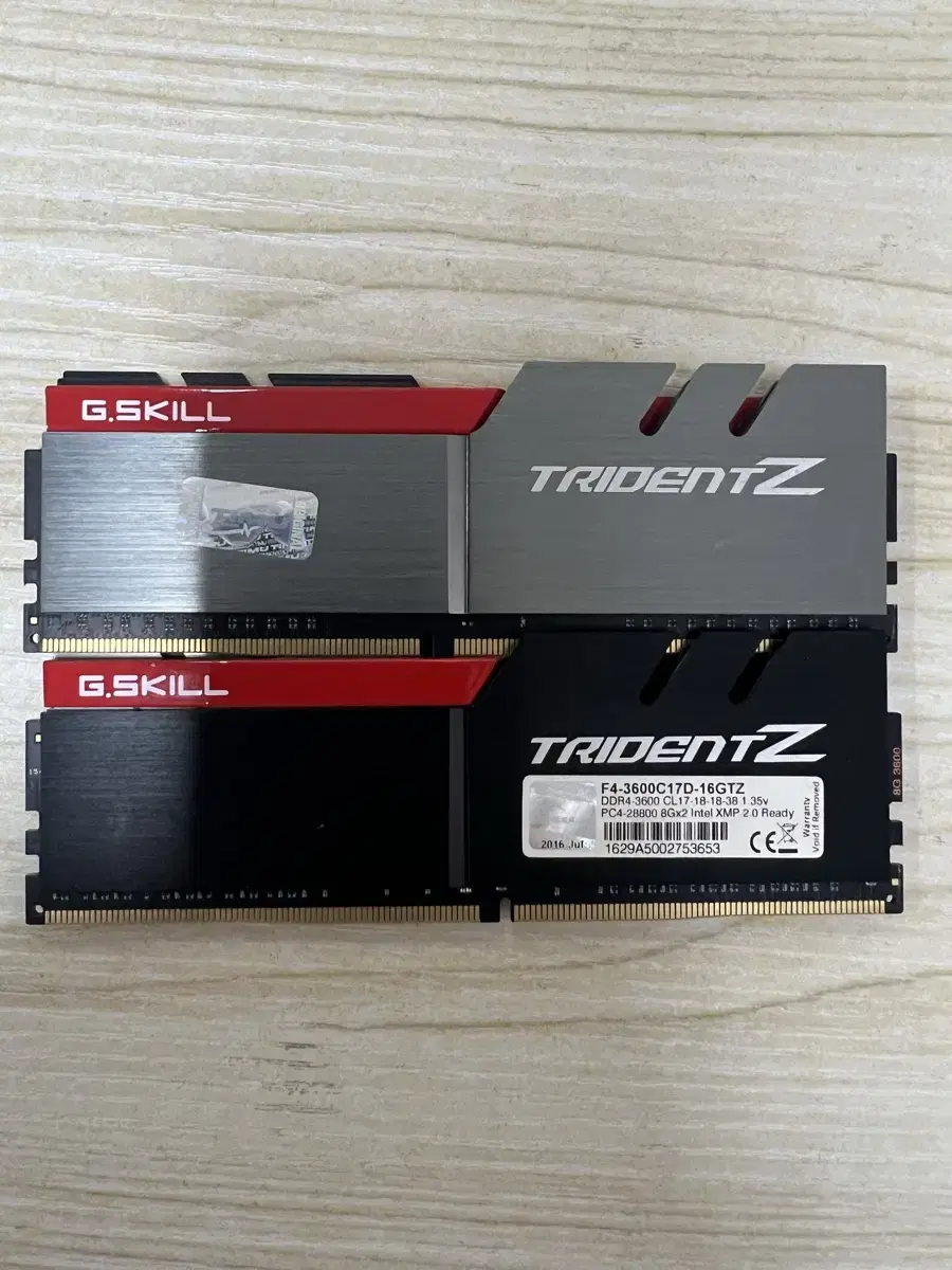 gskill trident z ddr4 3600 16G(8*2)