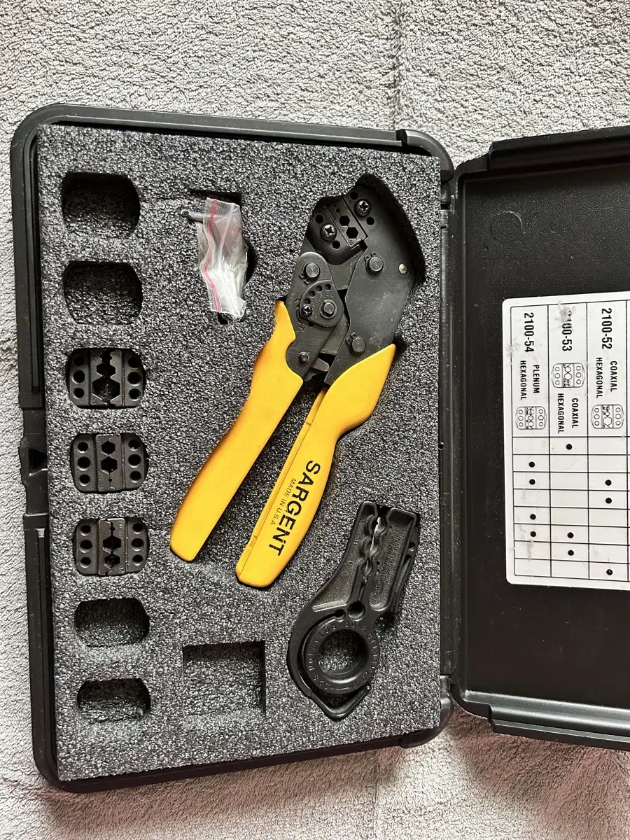 서전트 압착기 COAXIAL tool kit