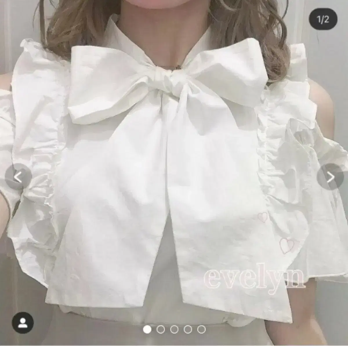 에블린 evelyn 블라우스 양산형 지뢰계 디마럽 마즈 로지타 리즈리사