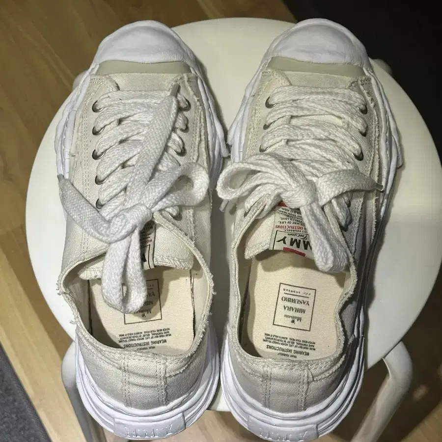 세탁완료 270메종 야스히로  Hank OG Sole Canvas Low