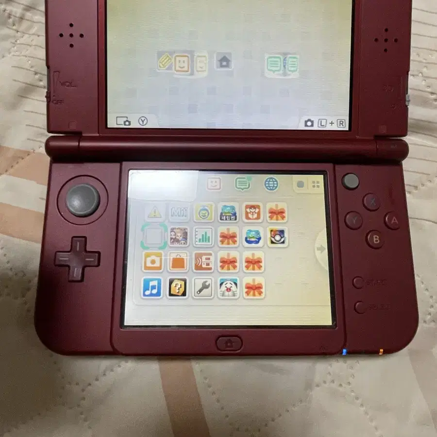 뉴 닌텐도 3ds xl 레드  친구모아 ,포켓몬뱅크 내장