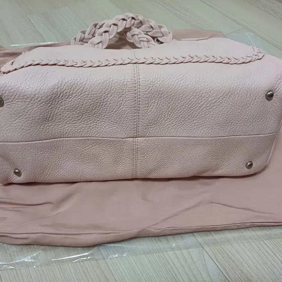 쓰리타임즈 브레이드백 핑크 braid bag