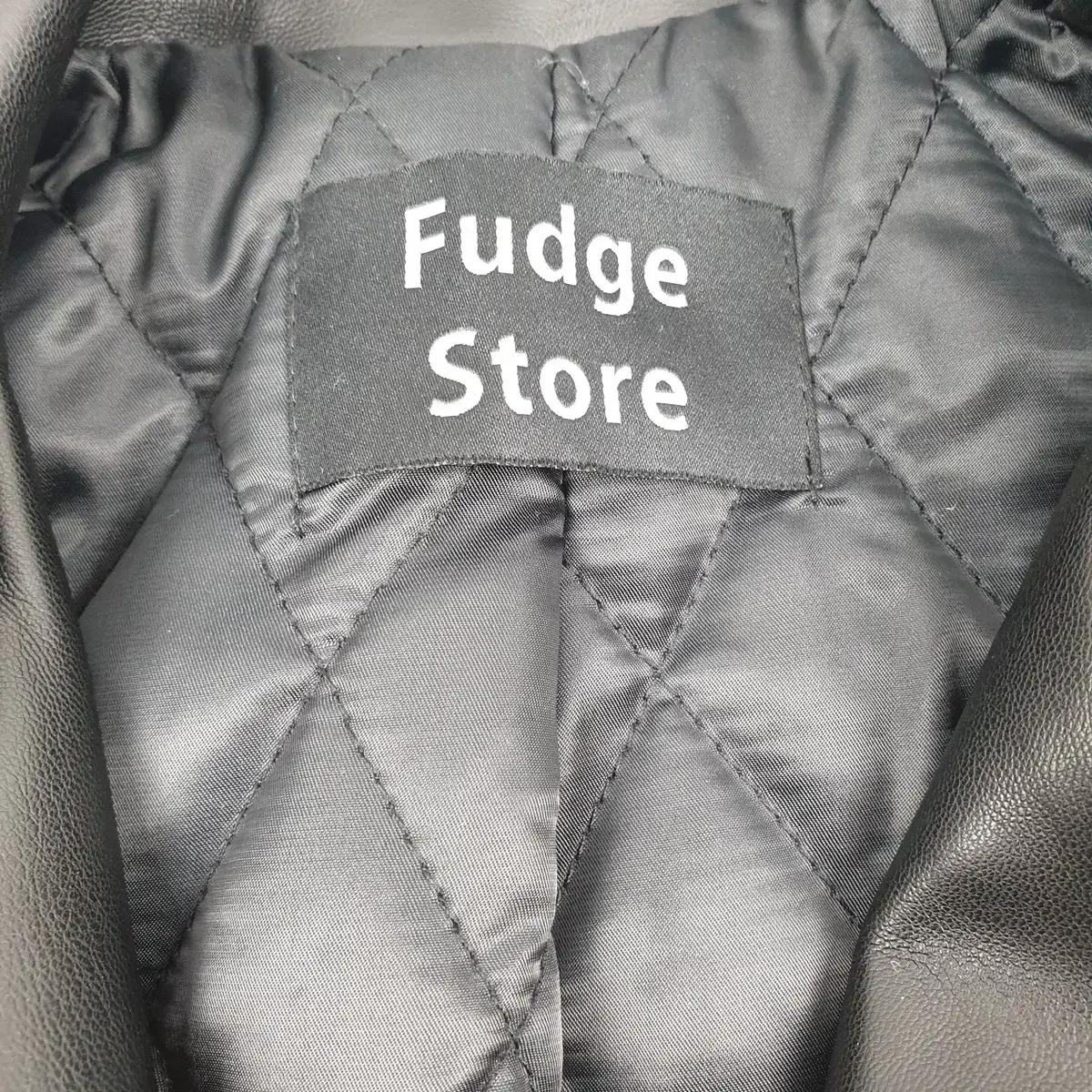 Fudge Store 라퍼지스토어 남성 라이더자켓(블랙)(L)