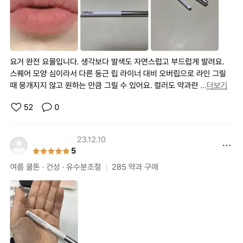 오드타입 뉴 룰즈 립 라이너 285 약과