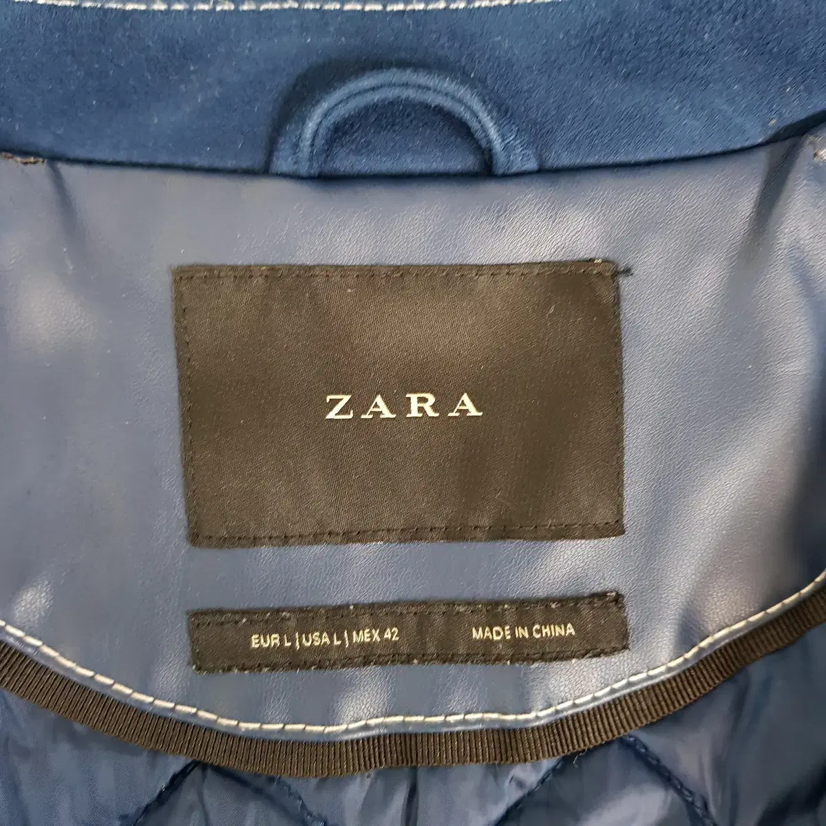 자라 ZARA 스웨이드 스티치 자켓 L 사이즈