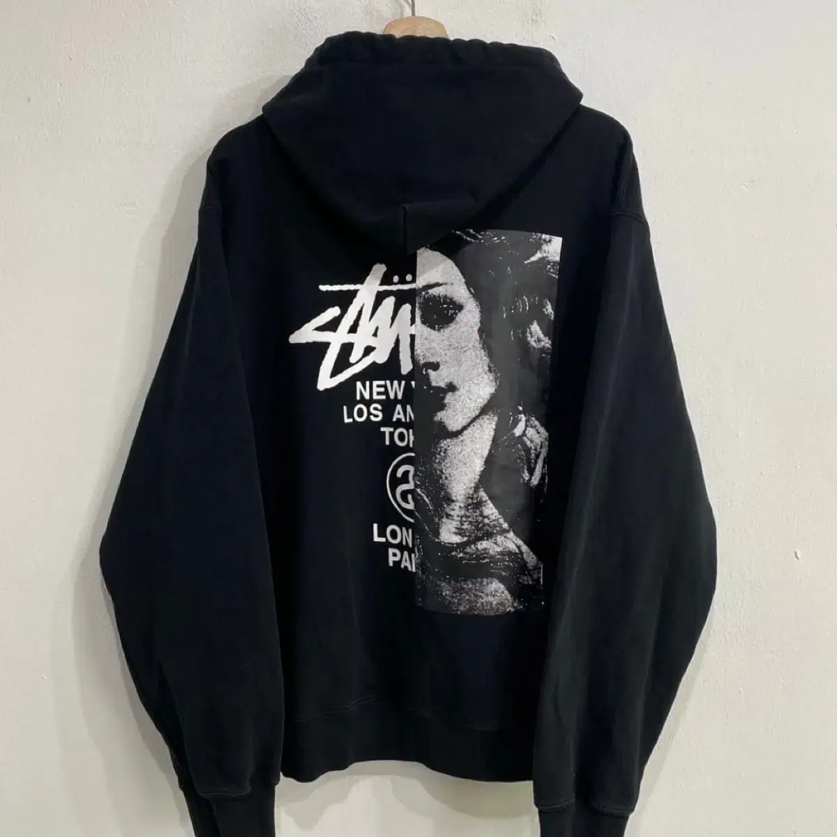 stussy 스투시 월드투어 비너스 후드티 후드집업 도베르만 롱슬리브