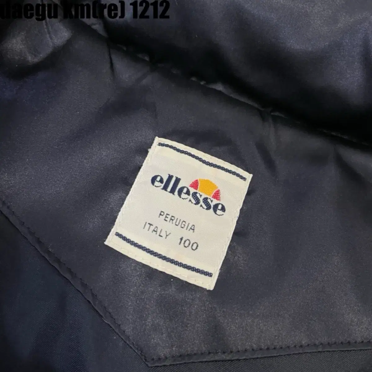 ((정품)) ellesse. 오버핏패딩(115)새상품급!광택 고급짐