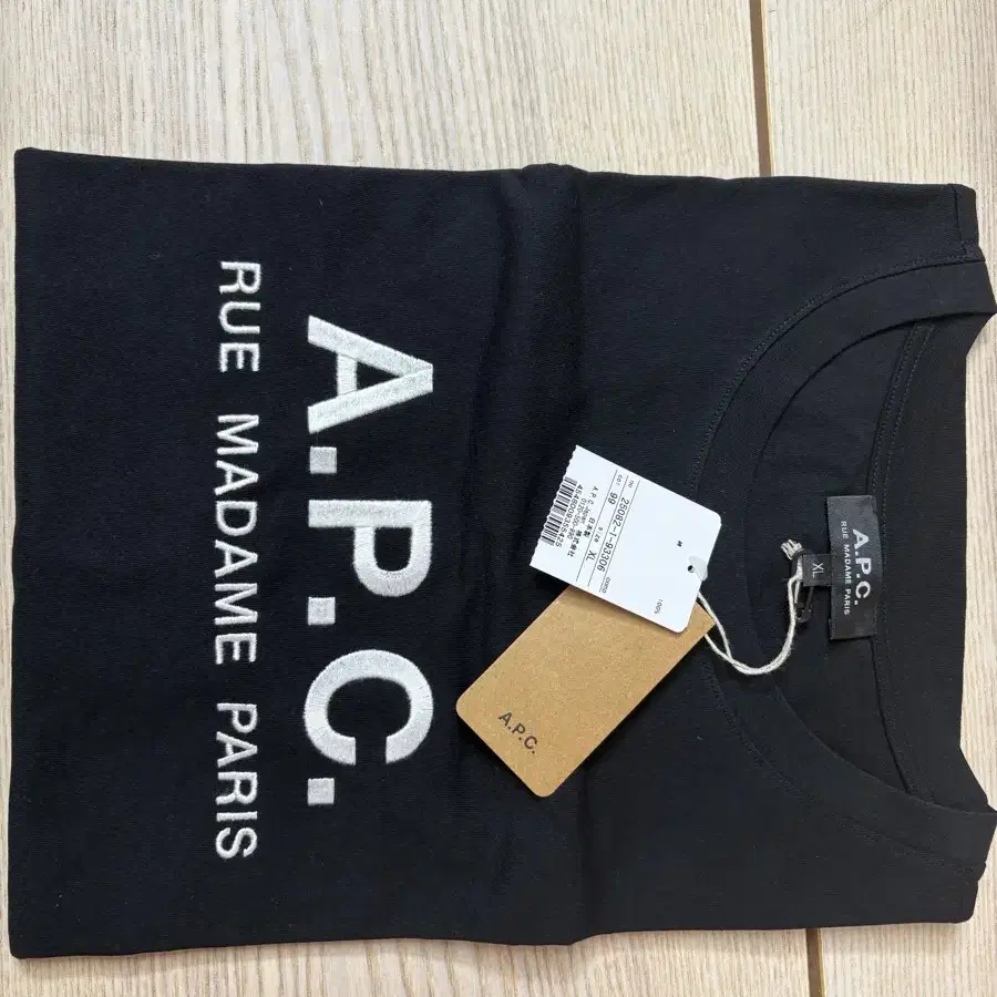 A.P.C(아페쎄) RUE MADAME 티셔츠 블랙