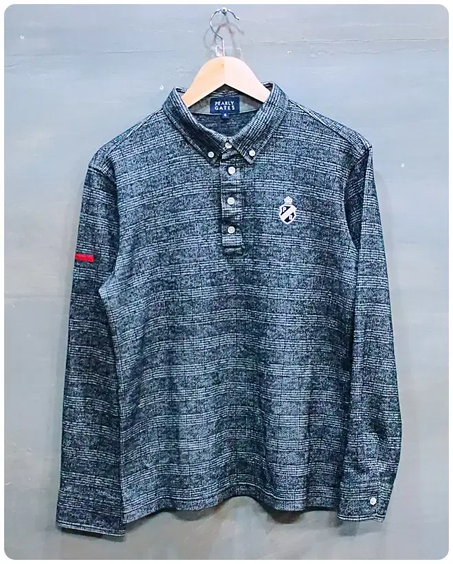 [105] Parigots Golf Wool Check Logo PK Shirt (10% off)