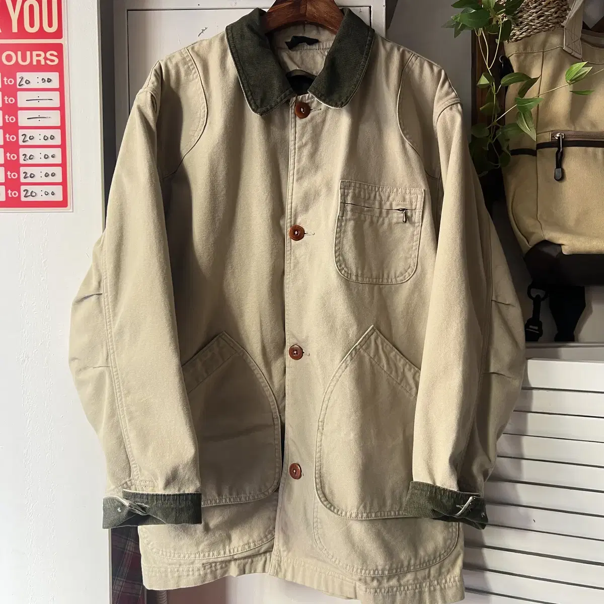 [XL]90's L.L.Bean 엘엘빈 코듀로이 포인트 헌팅자켓