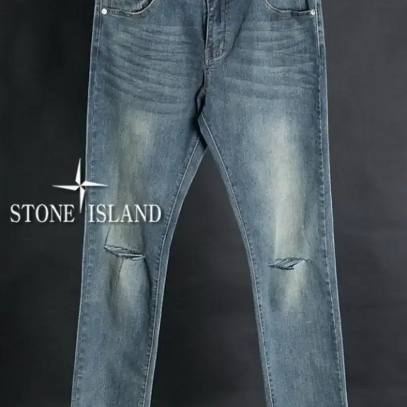 [STONE ISLAND] "데미지 워싱 스판 진(Jeans)"