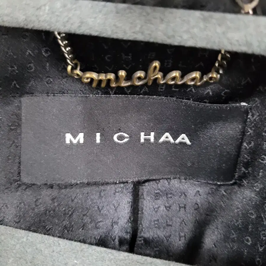 미샤 MICHAA 여성 알파카 양가죽 롱코트 S