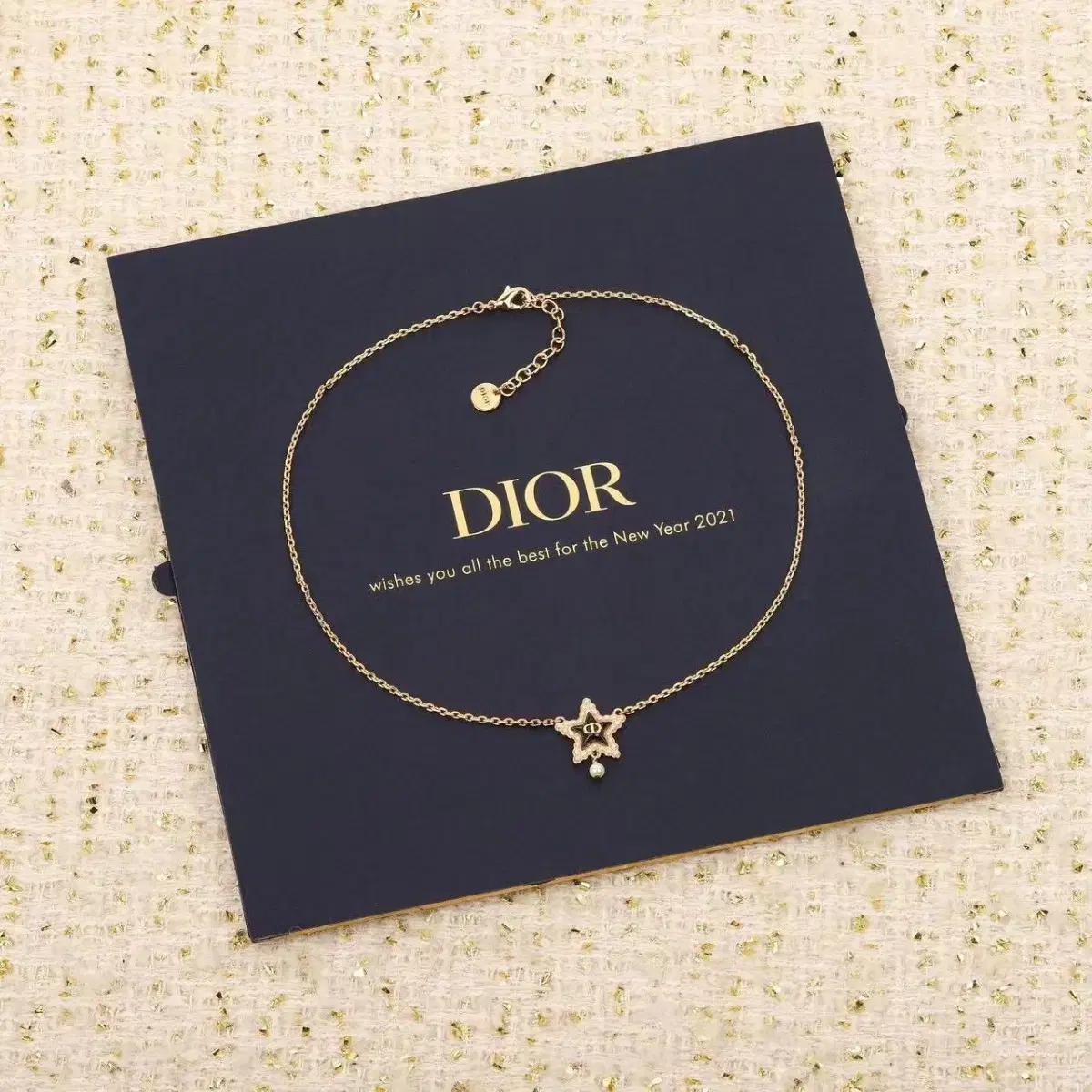 DIOR 디오르 여사 목걸이 정품