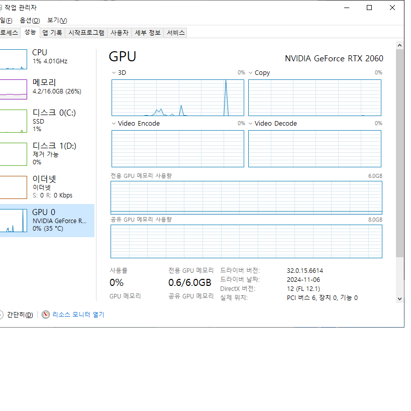 이엠텍 지포스 RTX 2060 STORM X DUAL OC D6 6GB