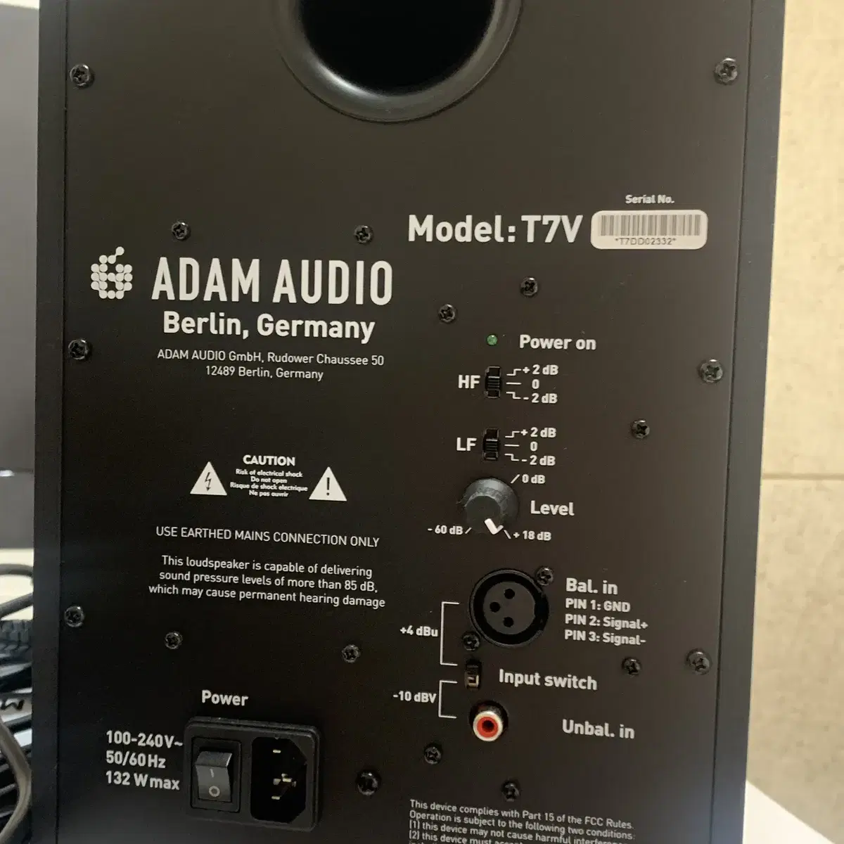 아담오디오 ADAM AUDIO T7V // 모니터스피커 2통