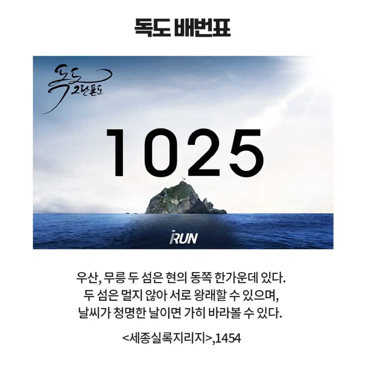 아이런 2024 독도 1025 그란폰도 기념품 일괄