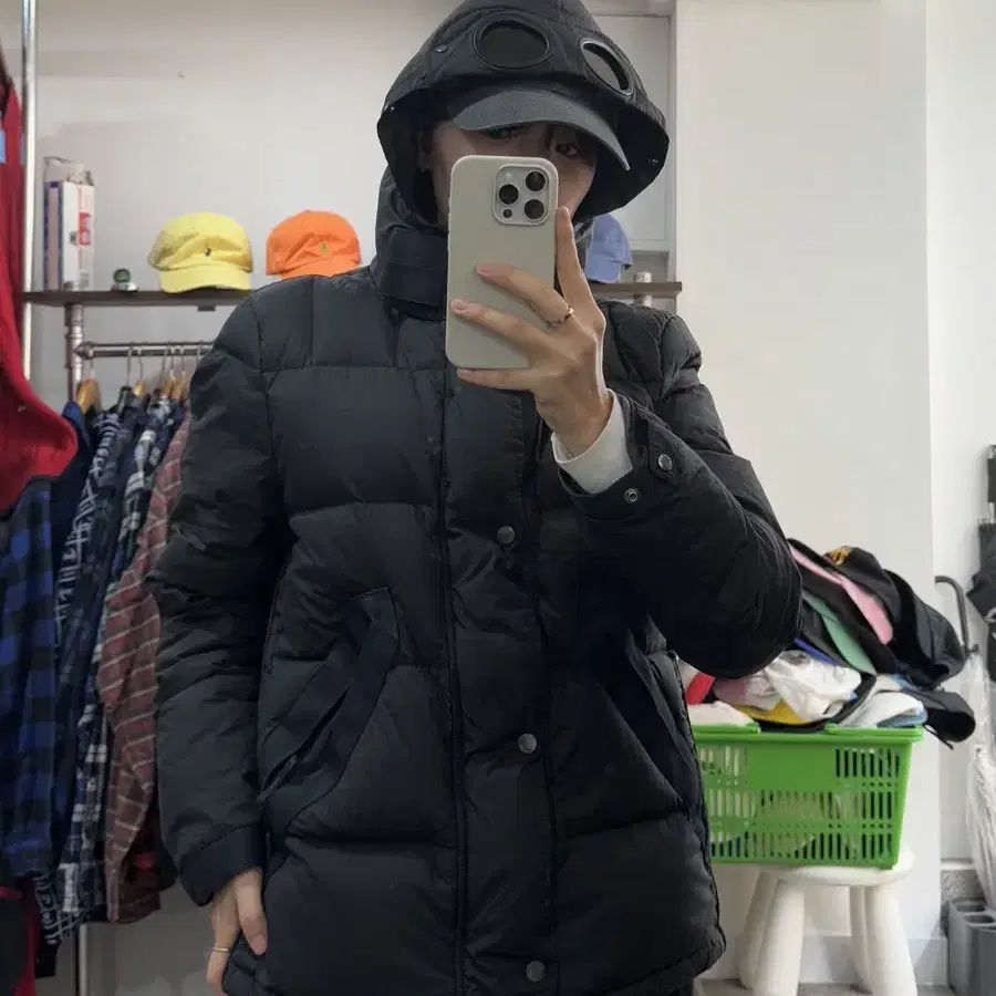 CP company 나일론 고글 패딩