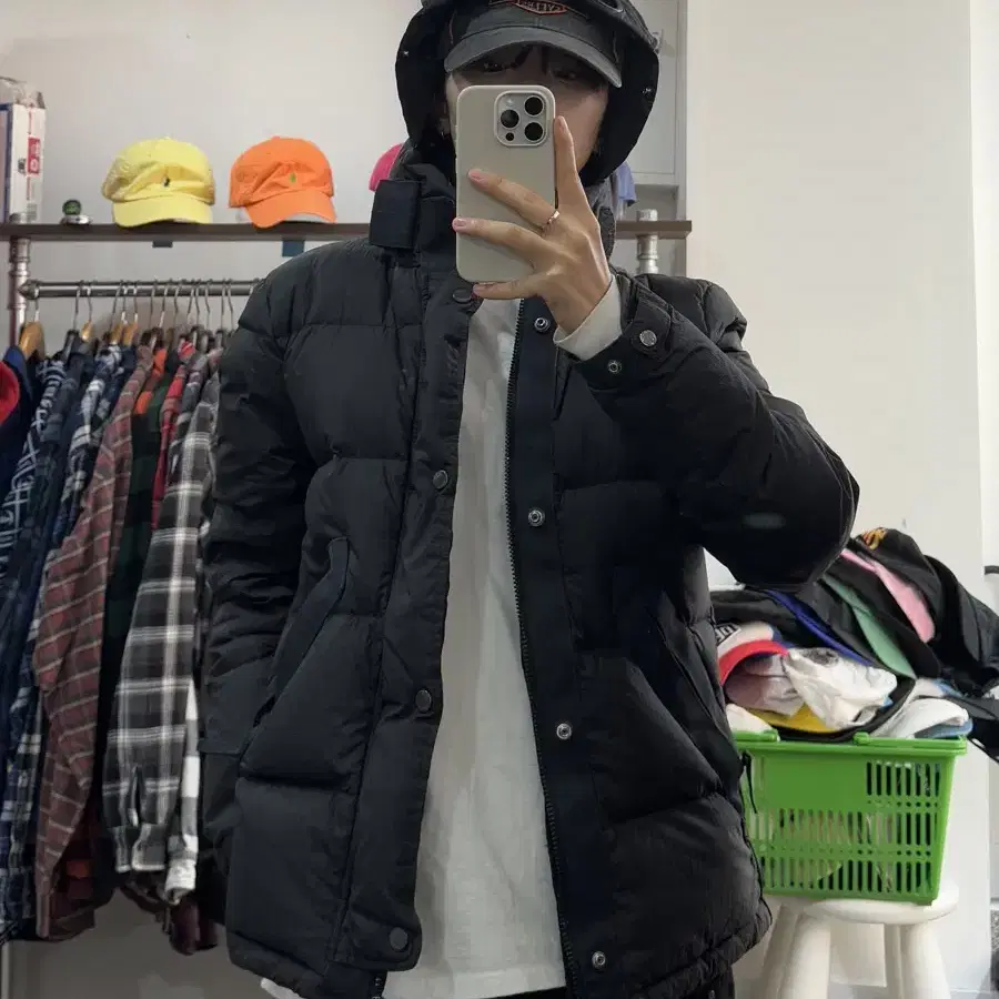 CP company 나일론 고글 패딩