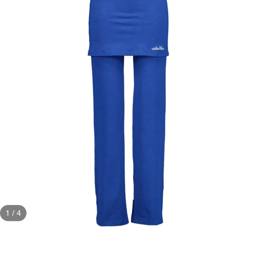 샬롬클럽 stretching pleats pants blue