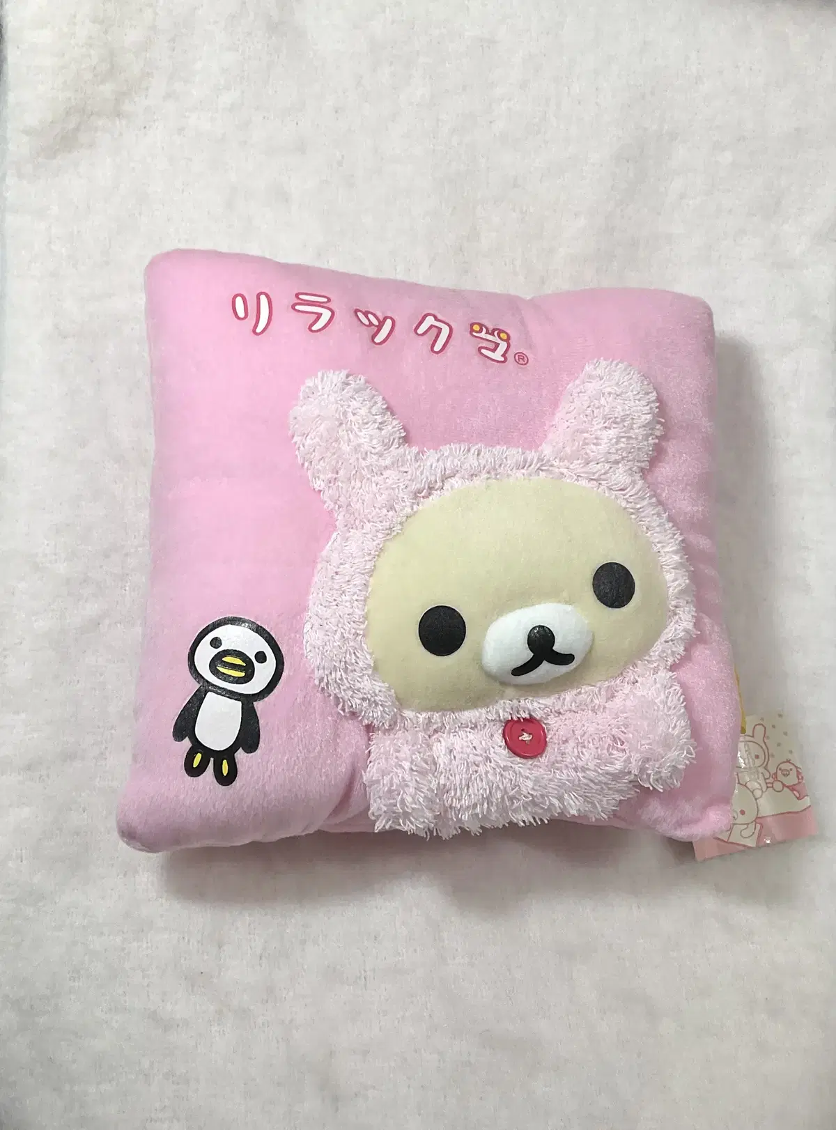 Extremely rare) Korirakkuma Classic Rabbit Usagi Penguin Cushion doll TAKO