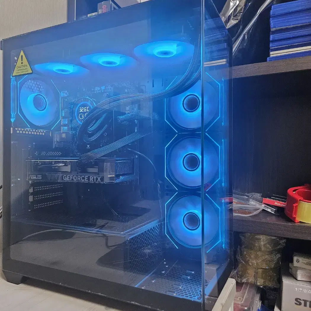 (급처)라이젠9600X + 아수스 4060Ti OC 8GB 수냉본체신품!