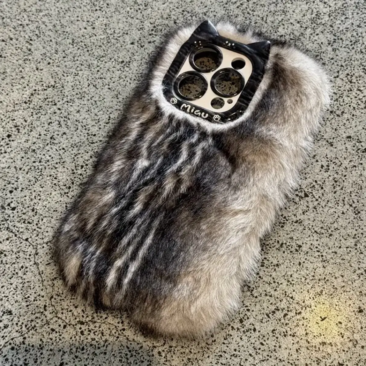 Mixed animal fur iphone case