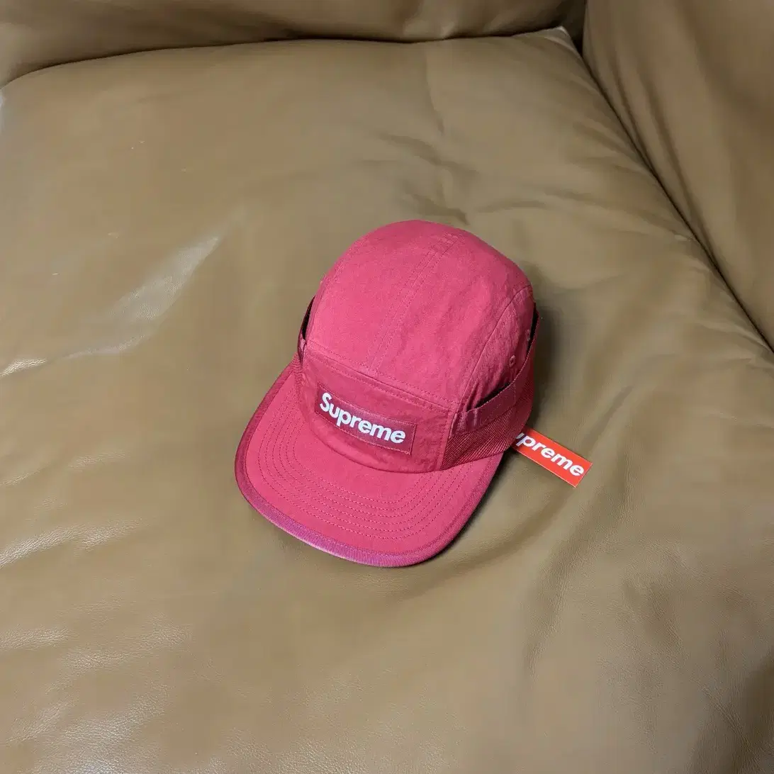 Supreme 슈프림 캠프캡 모자 (Mesh Pocket Red)