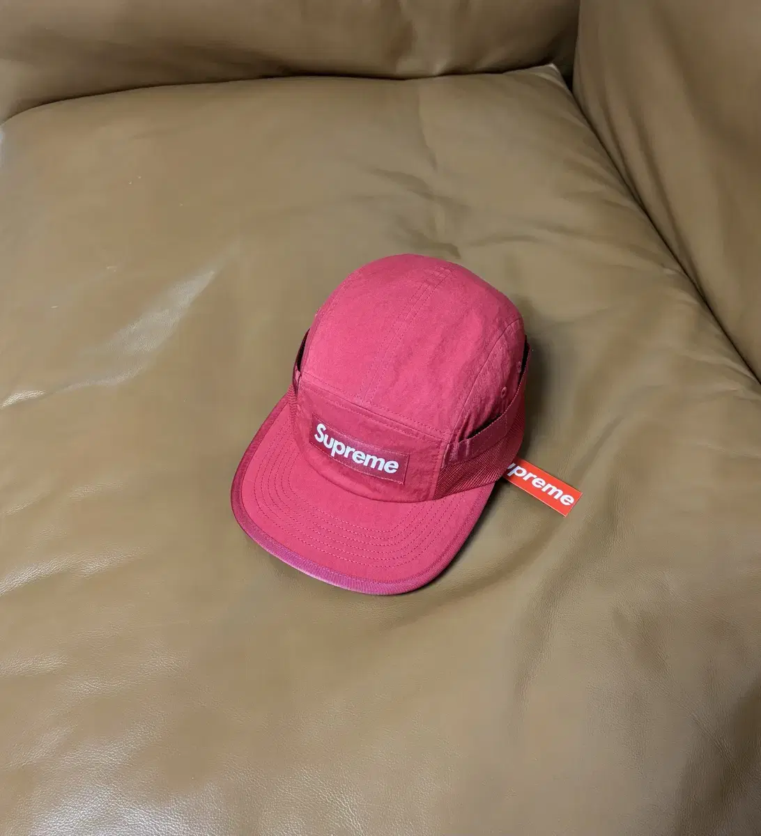 Supreme 슈프림 캠프캡 모자 (Mesh Pocket Red)