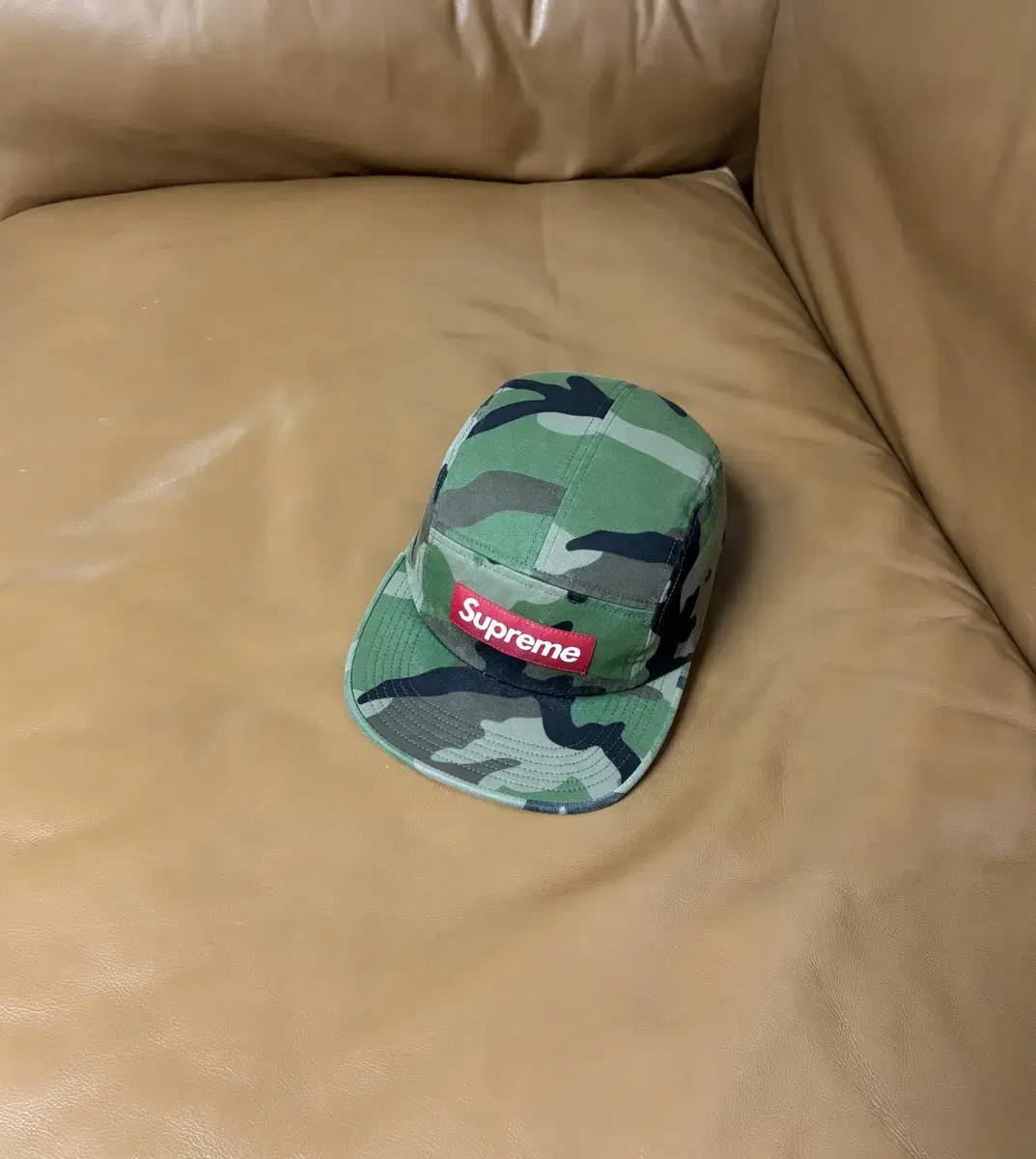 Supreme 슈프림 카모 캠프캡 모자 (Washed Camo)