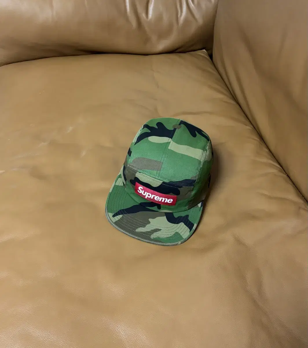 Supreme 슈프림 카모 캠프캡 모자 (Washed Camo)