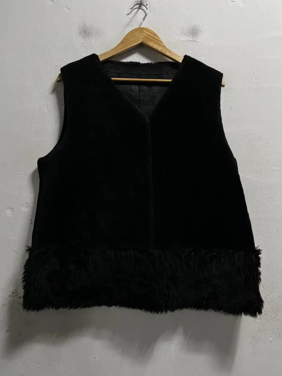 66-77 VERAWANG Verawang wool vest fur jo genuine