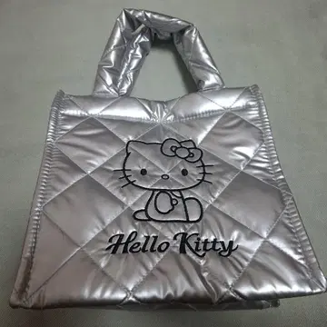 헬로키티전시 토트백 kitty 50주년 기념 실버