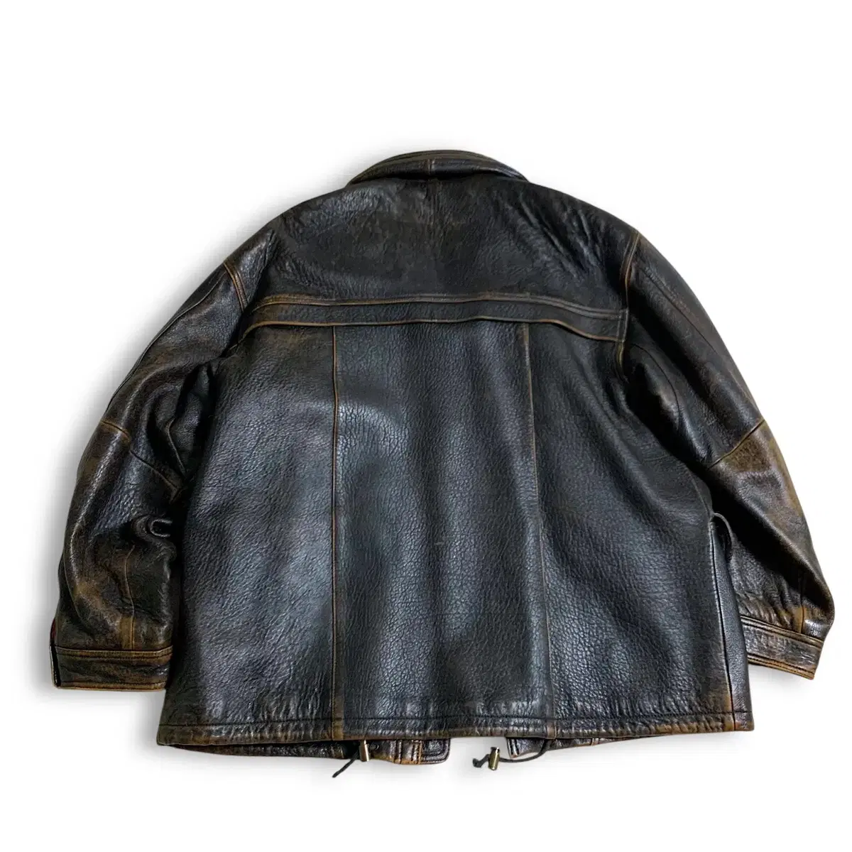 [2XL] 80s Context Leather jacket